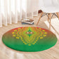 Afro Burkina Faso Round Carpet African Dashiki Style - African Pride