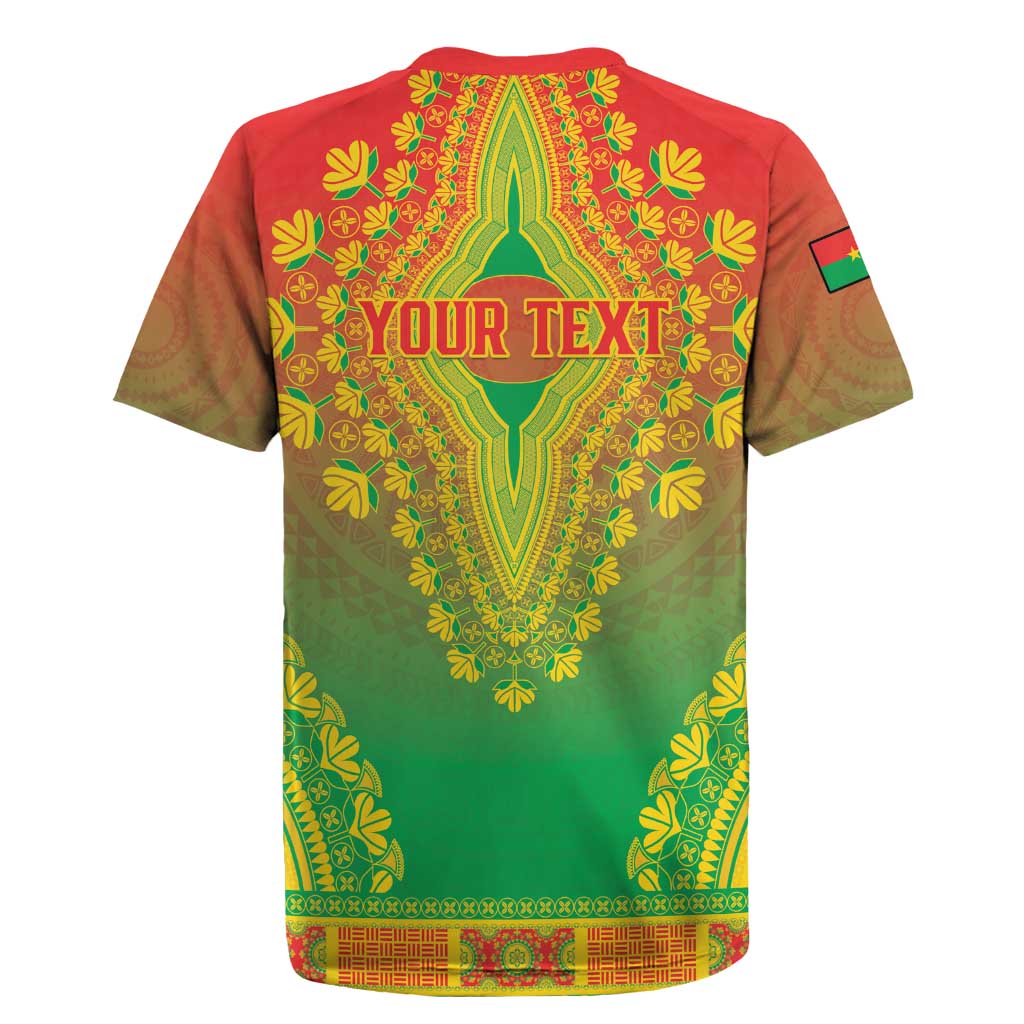 Personalized Afro Burkina Faso Rugby Jersey African Dashiki Style - African Pride