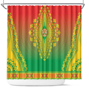 Afro Burkina Faso Shower Curtain African Dashiki Style - African Pride