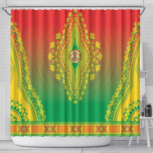 Afro Burkina Faso Shower Curtain African Dashiki Style - African Pride