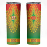 Personalized Afro Burkina Faso Skinny Tumbler African Dashiki Style - African Pride