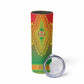 Personalized Afro Burkina Faso Skinny Tumbler African Dashiki Style - African Pride