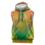 Personalized Afro Burkina Faso Sleeveless Hoodie African Dashiki Style - African Pride