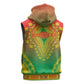 Personalized Afro Burkina Faso Sleeveless Hoodie African Dashiki Style - African Pride