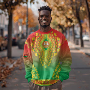 Personalized Afro Burkina Faso Sweatshirt African Dashiki Style - African Pride