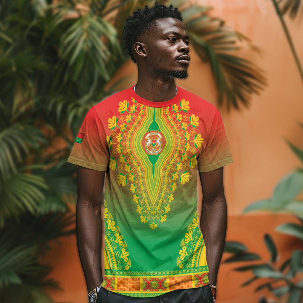 Personalized Afro Burkina Faso T shirt African Dashiki Style - African Pride