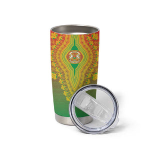Personalized Afro Burkina Faso Tumbler Cup African Dashiki Style - African Pride
