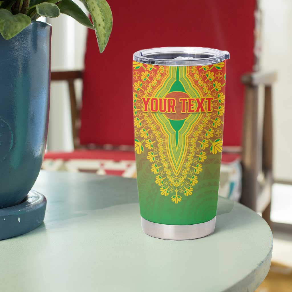 Personalized Afro Burkina Faso Tumbler Cup African Dashiki Style - African Pride