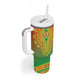 Personalized Afro Burkina Faso Tumbler With Handle African Dashiki Style - African Pride