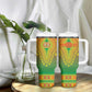 Personalized Afro Burkina Faso Tumbler With Handle African Dashiki Style - African Pride