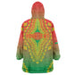 Personalized Afro Burkina Faso Wearable Blanket Hoodie African Dashiki Style - African Pride