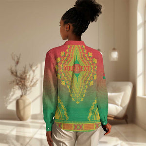 Personalized Afro Burkina Faso Women Casual Shirt African Dashiki Style - African Pride