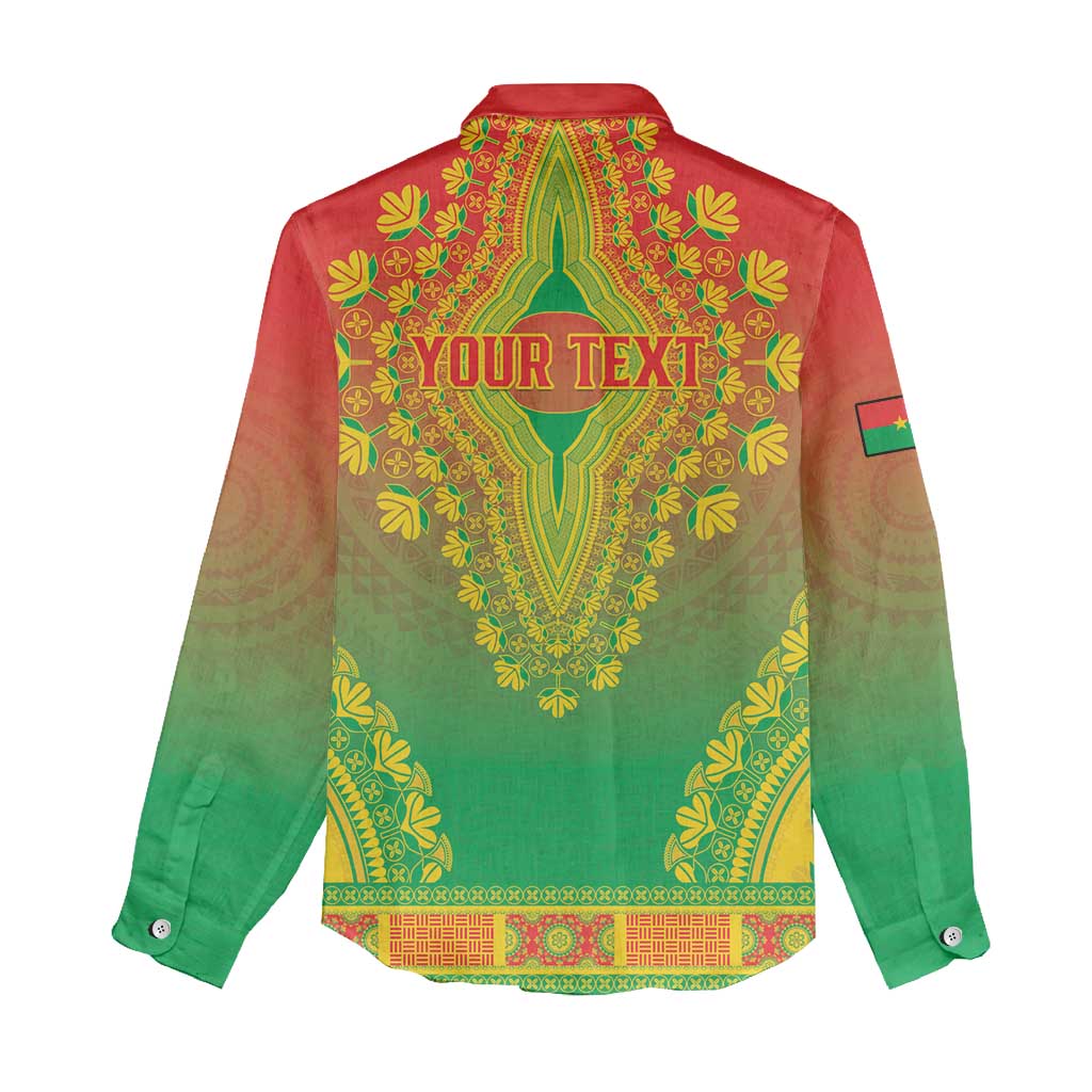 Personalized Afro Burkina Faso Women Casual Shirt African Dashiki Style - African Pride