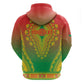 Personalized Afro Burkina Faso Zip Hoodie African Dashiki Style - African Pride