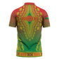 Personalized Burkina Faso African Dashiki Zipper Polo Shirt
