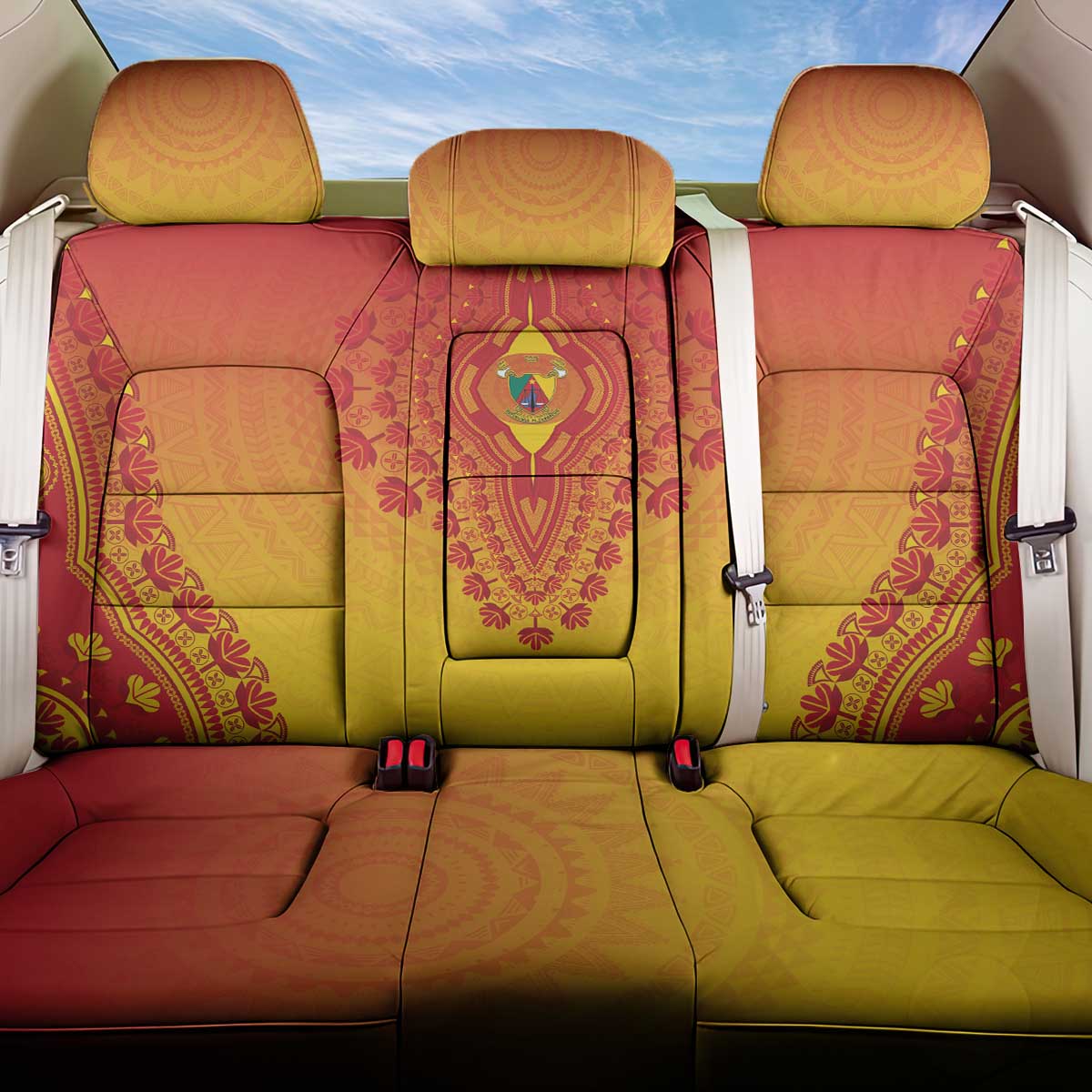 Afro Cameroon Back Car Seat Cover African Dashiki Style - African Pride