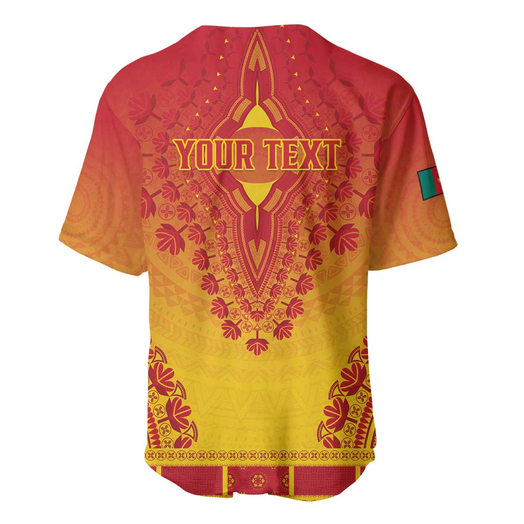 Personalized Afro Cameroon Baseball Jersey African Dashiki Style - African Pride