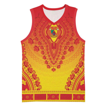 Personalized Afro Cameroon Basketball Jersey African Dashiki Style - African Pride