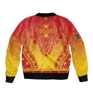 Personalized Afro Cameroon Bomber Jacket African Dashiki Style - African Pride