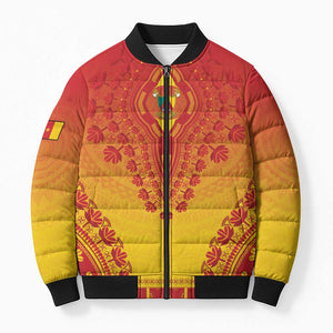 Personalized Cameroon African Dashiki Bomber Puffer Jacket