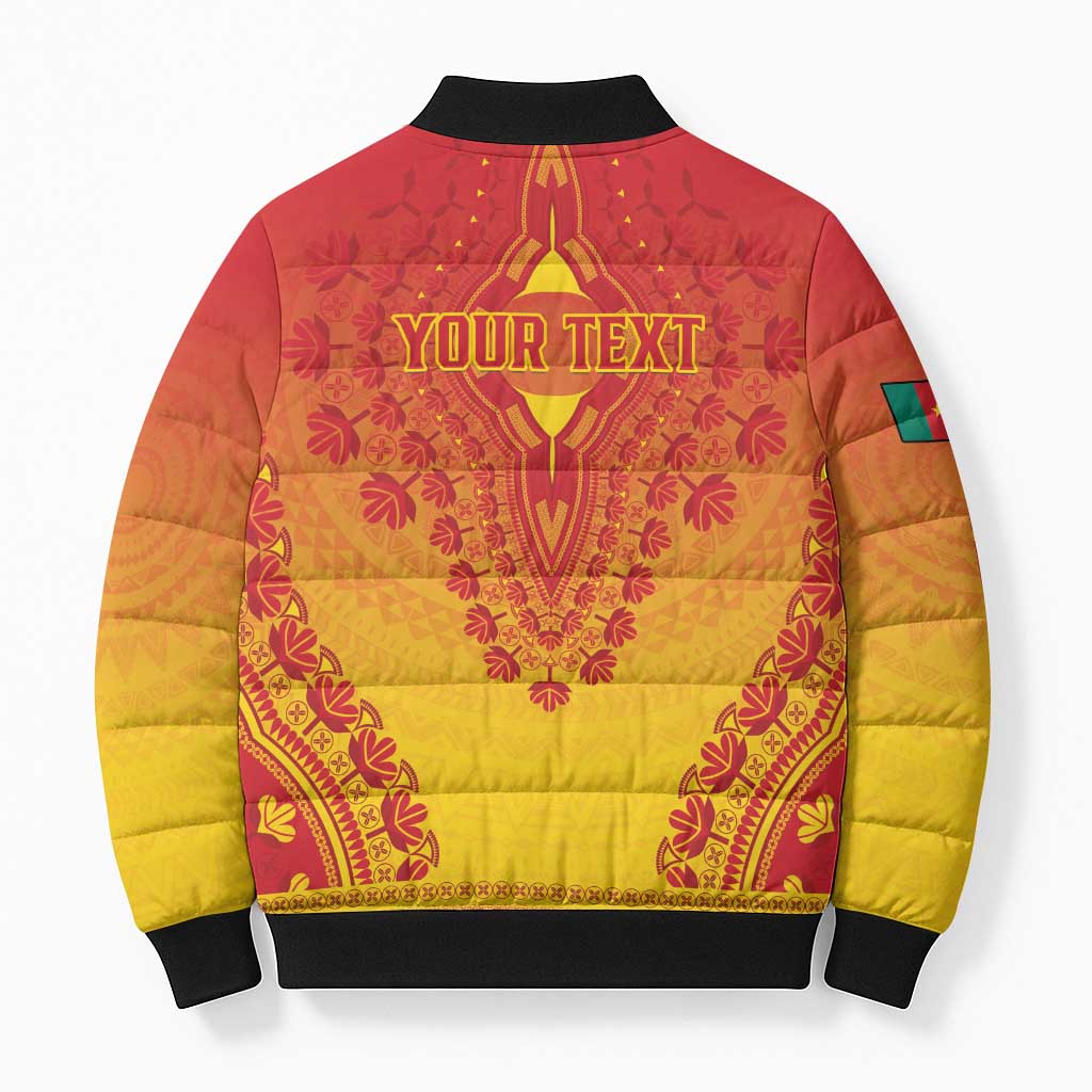 Personalized Cameroon African Dashiki Bomber Puffer Jacket