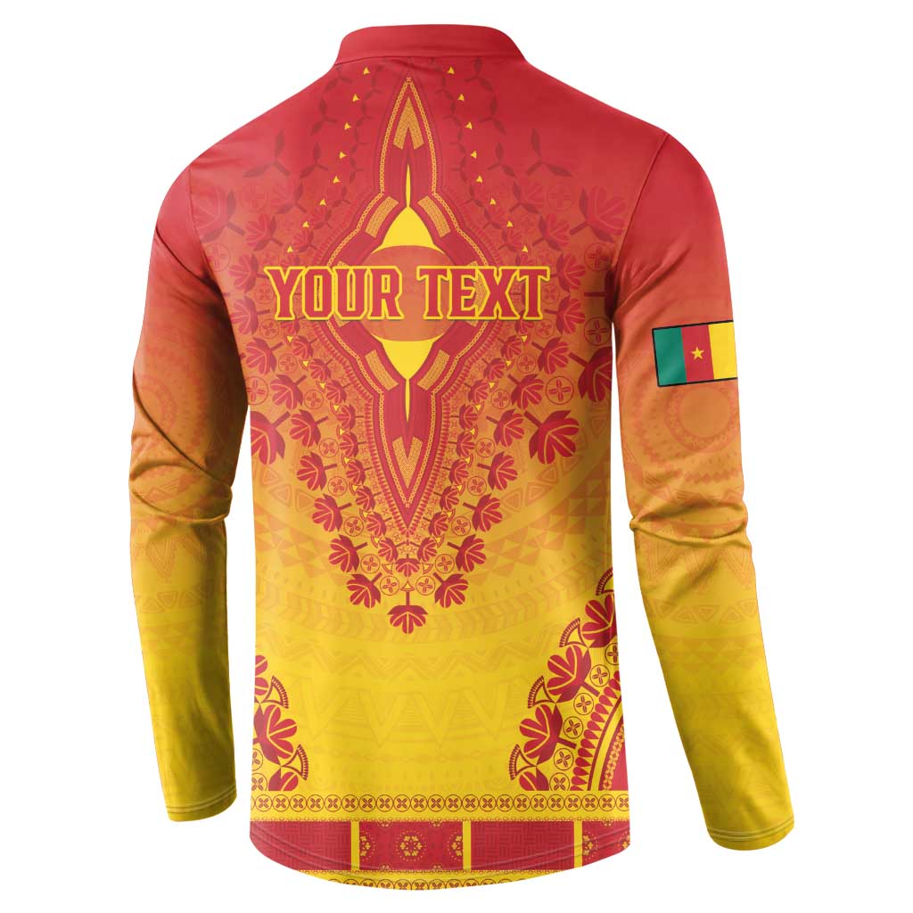 Personalized Cameroon African Dashiki Button Sweatshirt