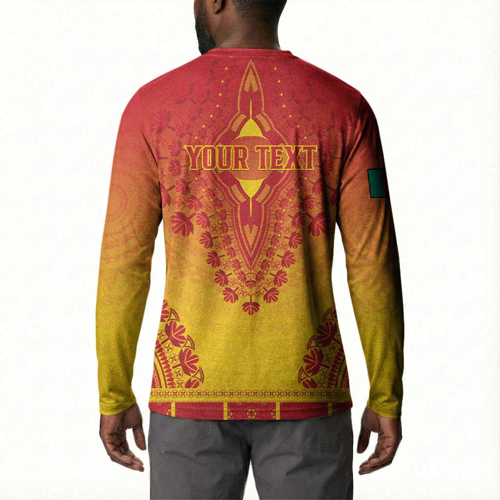 Personalized Cameroon African Dashiki Button Sweatshirt