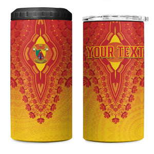 Personalized Afro Cameroon 4 in 1 Can Cooler Tumbler African Dashiki Style - African Pride