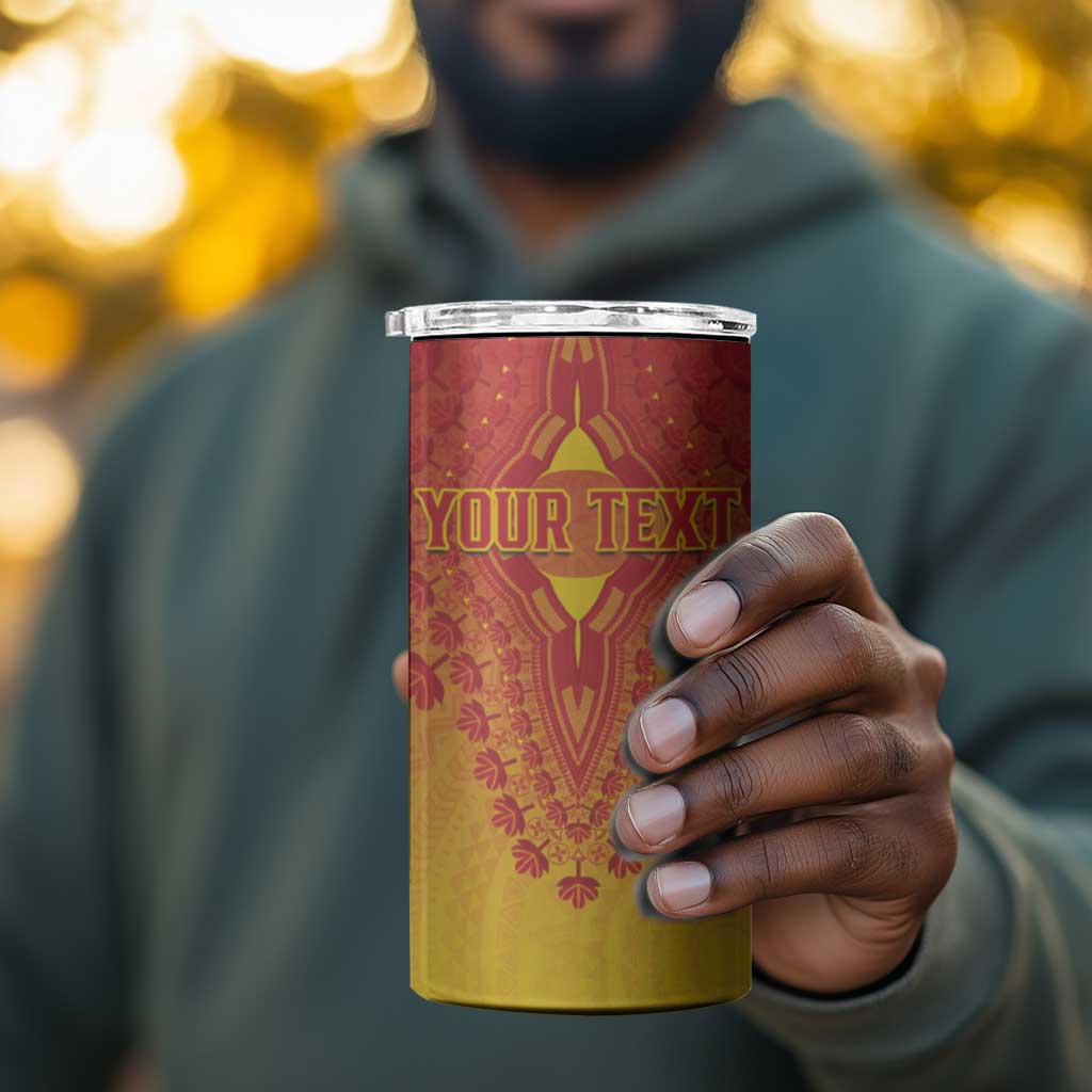 Personalized Afro Cameroon 4 in 1 Can Cooler Tumbler African Dashiki Style - African Pride