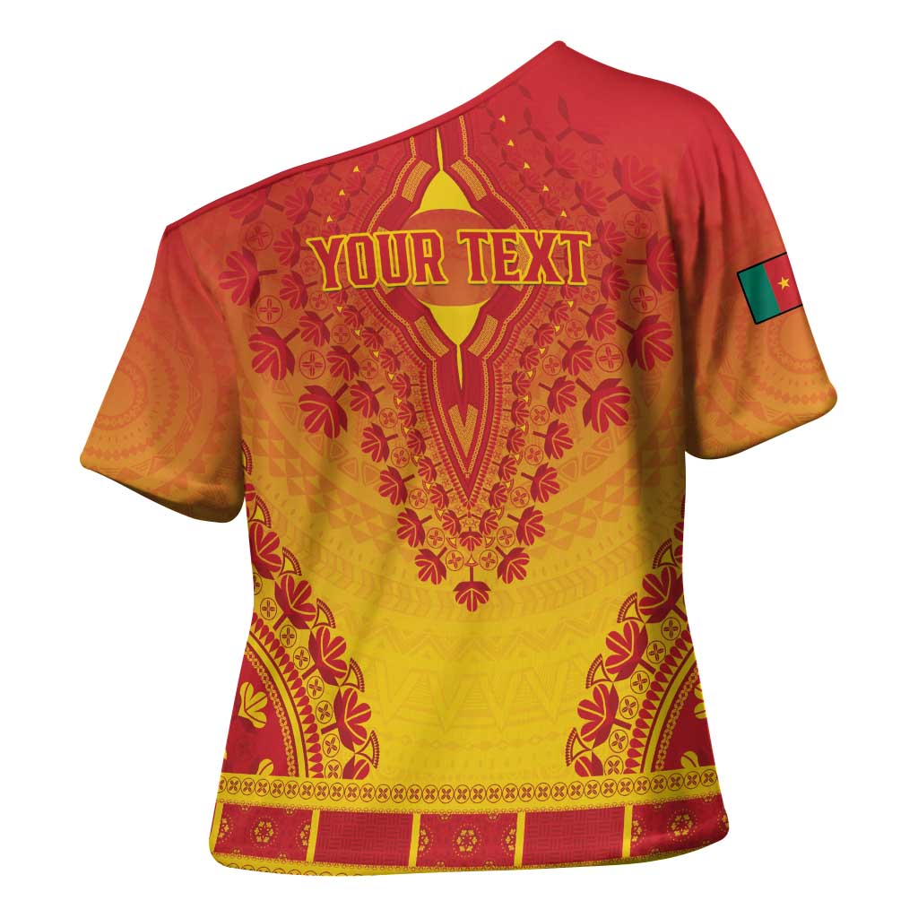 Personalized Cameroon African Dashiki Cross Shoulder Shirt