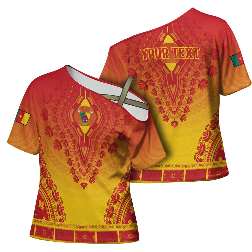 Personalized Cameroon African Dashiki Cross Shoulder Shirt