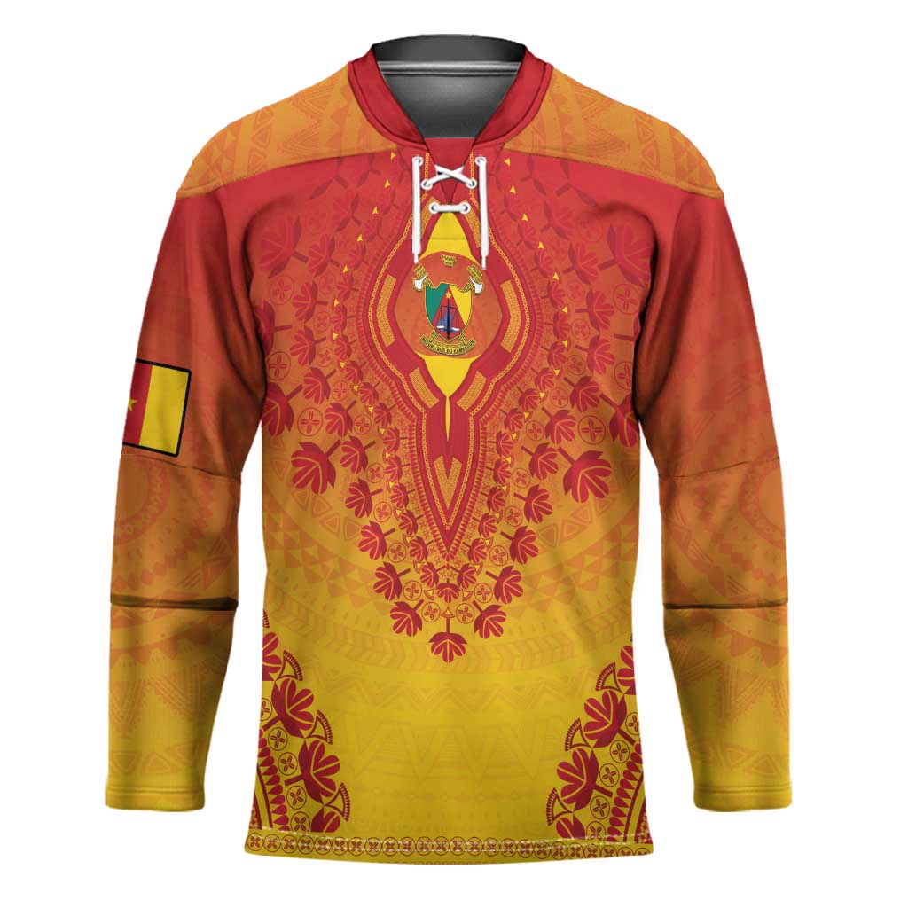 Personalized Cameroon African Dashiki Hockey Jersey