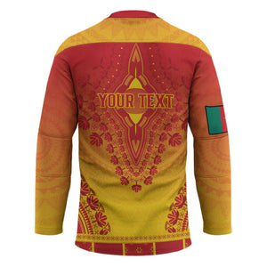 Personalized Cameroon African Dashiki Hockey Jersey