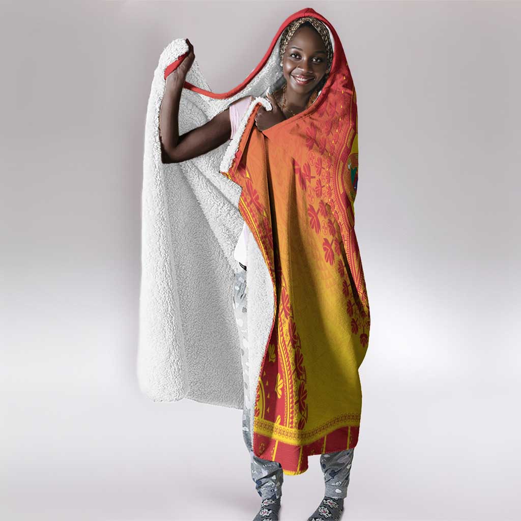 Afro Cameroon Hooded Blanket African Dashiki Style - African Pride