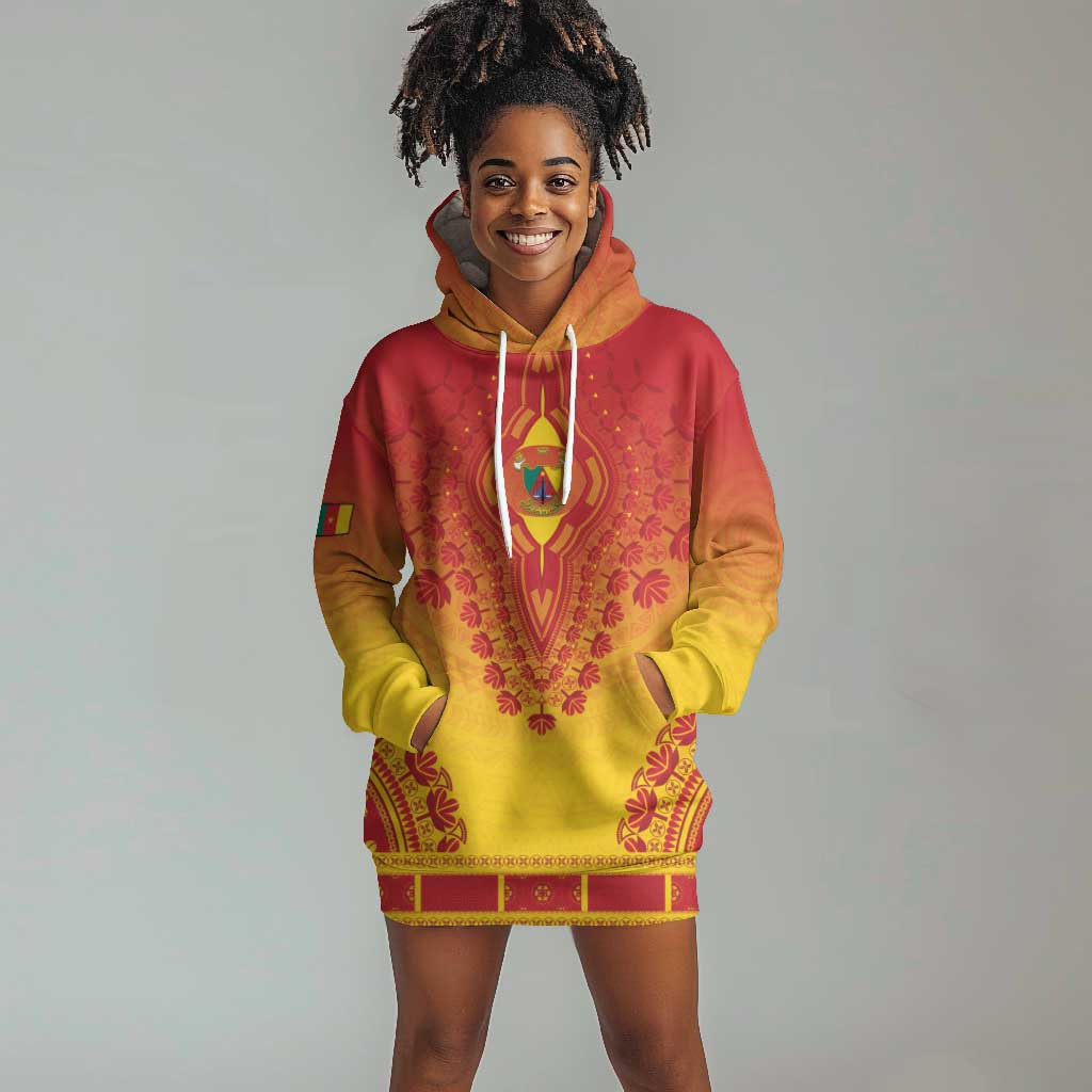 Personalized Afro Cameroon Hoodie Dress African Dashiki Style - African Pride