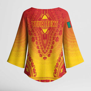 Personalized Cameroon African Dashiki Kimono Sleeve Blouse