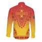 Personalized Afro Cameroon Long Sleeve Button Shirt African Dashiki Style - African Pride