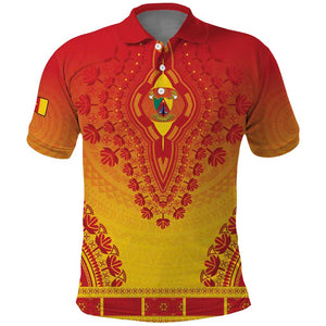 Personalized Afro Cameroon Polo Shirt African Dashiki Style - African Pride