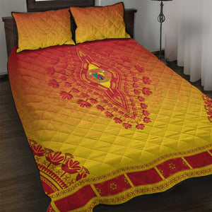 Afro Cameroon Quilt Bed Set African Dashiki Style - African Pride