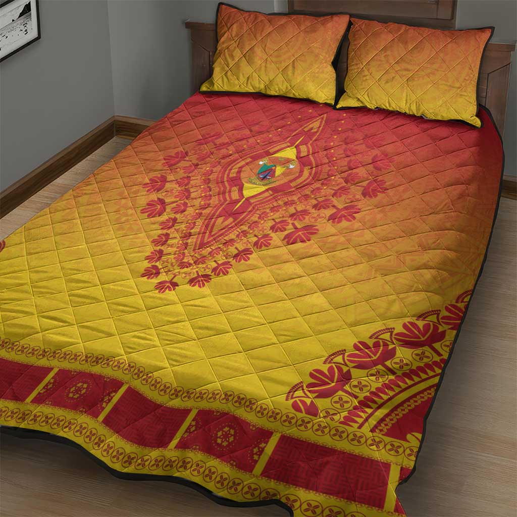 Afro Cameroon Quilt Bed Set African Dashiki Style - African Pride