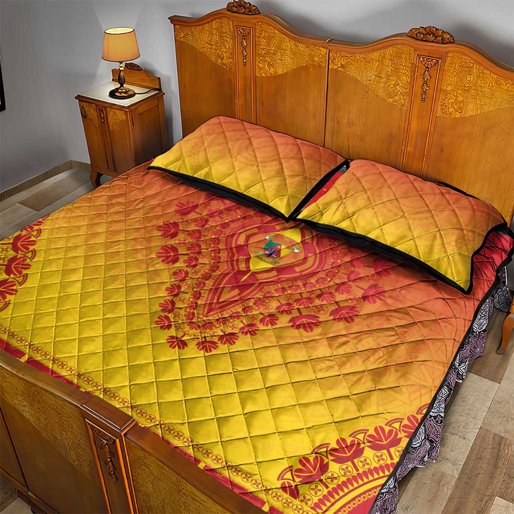 Afro Cameroon Quilt Bed Set African Dashiki Style - African Pride