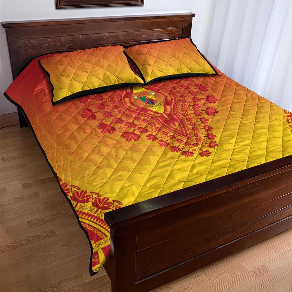 Afro Cameroon Quilt Bed Set African Dashiki Style - African Pride