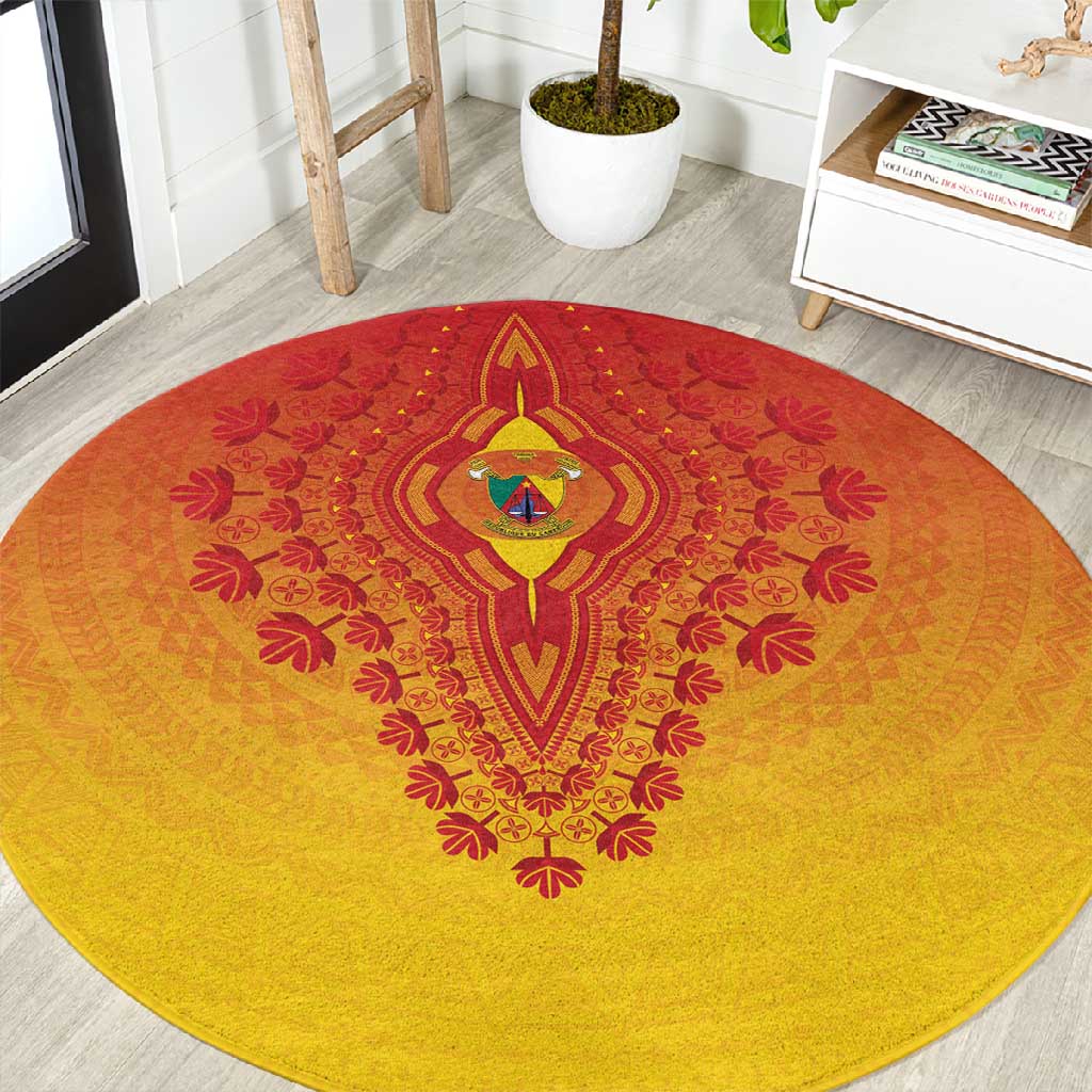 Afro Cameroon Round Carpet African Dashiki Style - African Pride