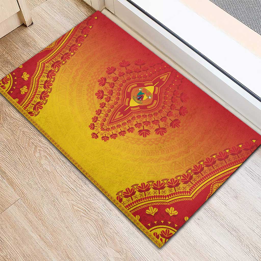 Afro Cameroon Rubber Doormat African Dashiki Style - African Pride