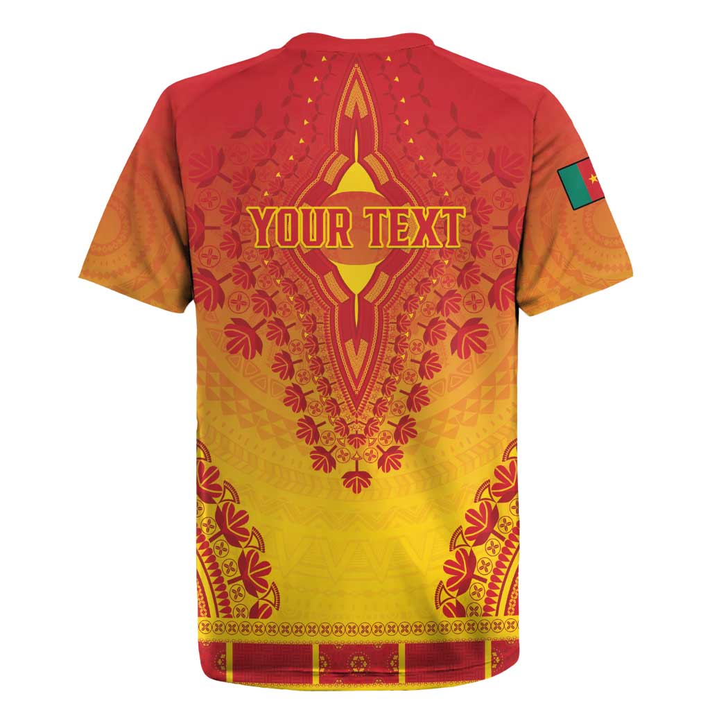 Personalized Afro Cameroon Rugby Jersey African Dashiki Style - African Pride