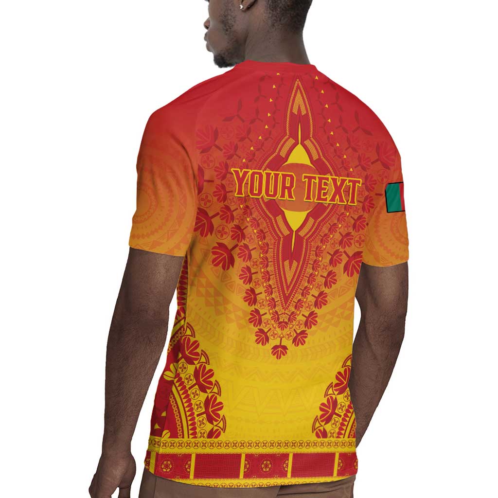Personalized Afro Cameroon Rugby Jersey African Dashiki Style - African Pride
