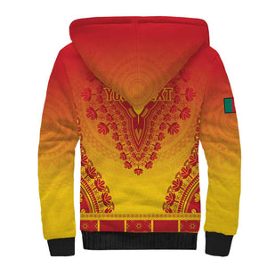 Personalized Afro Cameroon Sherpa Hoodie African Dashiki Style - African Pride