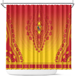 Afro Cameroon Shower Curtain African Dashiki Style - African Pride