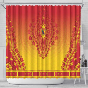 Afro Cameroon Shower Curtain African Dashiki Style - African Pride