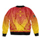 Personalized Afro Cameroon Sleeve Zip Bomber Jacket African Dashiki Style - African Pride